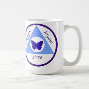 Alanon glückliche, freudige u. freie Tasse