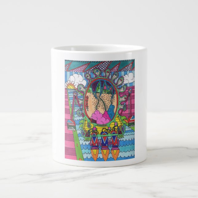 Alans Rocket Jumbo-Tasse (Vorderseite)