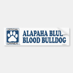 Alapaha blaues Blut-Bulldoggen-Blau Autoaufkleber