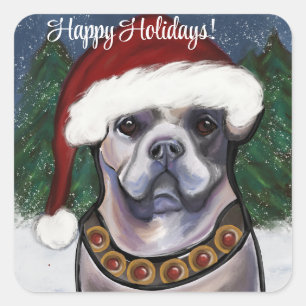 Alapaha Blue Blood Bulldog Quadratischer Aufkleber