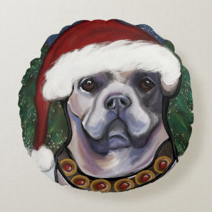 Alapaha Blue Blood Bulldog Rundes Kissen