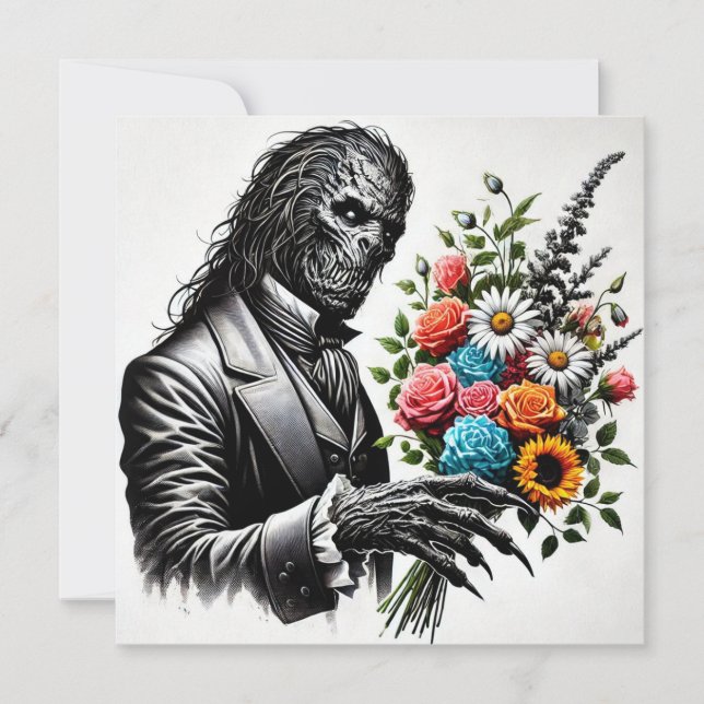 Alaric Wyrmwillow - Gothic Viktorianisch Greeting  (Vorderseite)