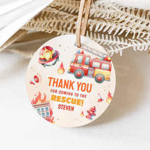 Alarm auslösen Feuerwehrwagen-Baby-Party Geschenkanhänger