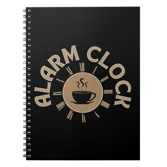ALARM CLOCK RETRO MORNING KAFFELOVER NOTIZBLOCK (Vorderseite)