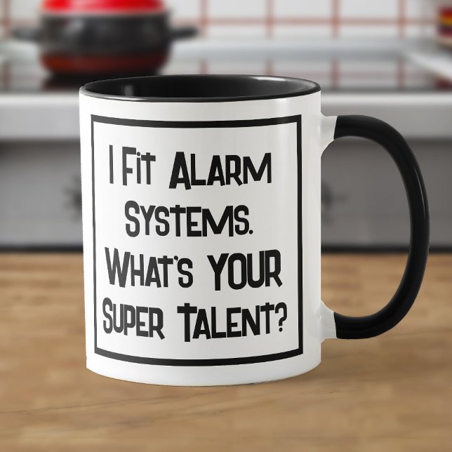 Alarm Fitter Super Talent. Zwei Tone-Kaffee-Tasse Tasse (Von Creator hochgeladen)