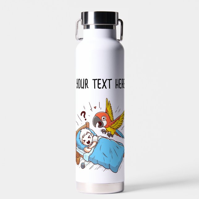 ALARM PARROT GEWECKT TRINKFLASCHE (Vorne)