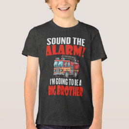 Alarm Schlagen Ich Werde Ein Großer Bruder Tri-Blend Shirt