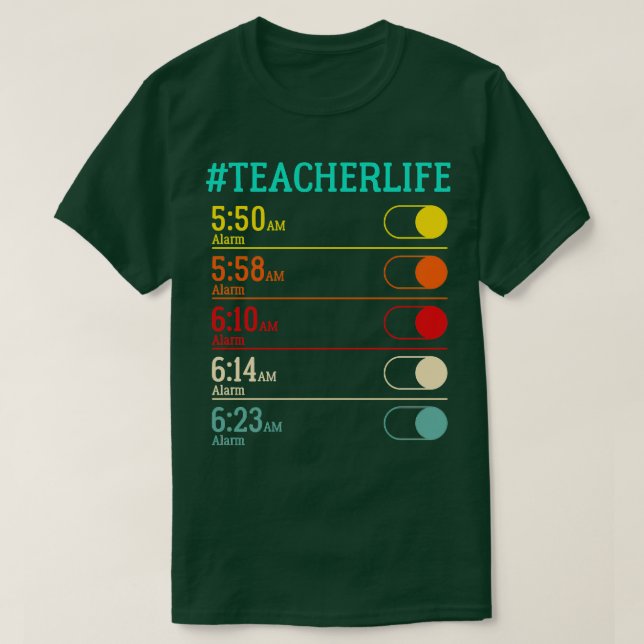 Alarmanlage des Lehrers T-Shirt (Design vorne)