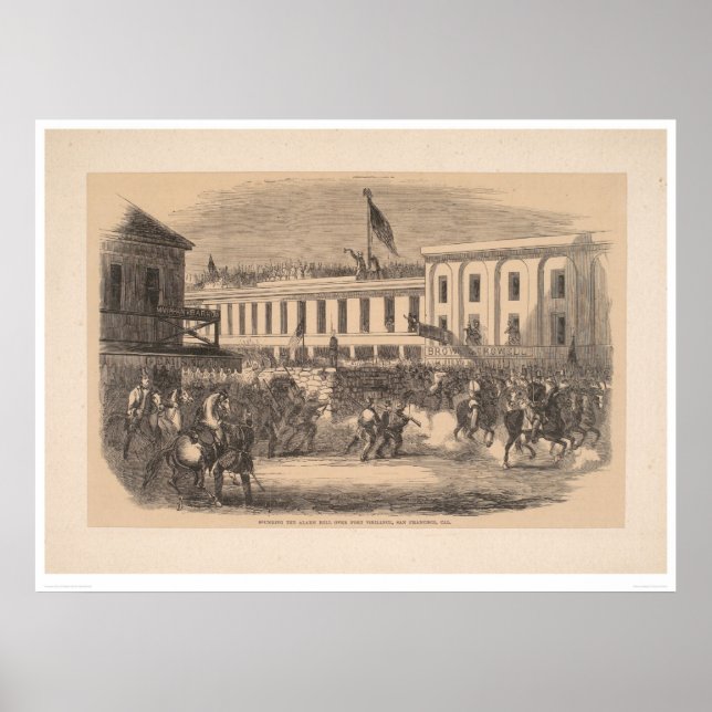 Alarmglocke über Port Vigilance (2446A) Poster (Vorne)