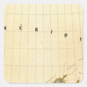 Alaska 13 quadratischer aufkleber