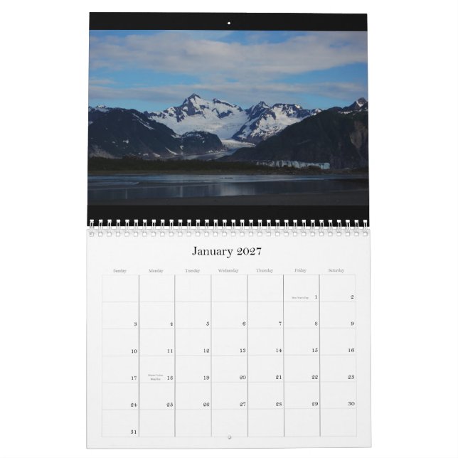 Alaska 2012 kalender (Jan 2027)
