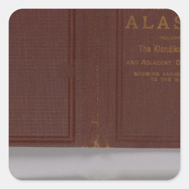 Alaska 4 quadratischer aufkleber (Vorderseite)