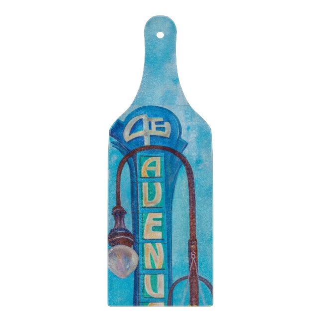 Alaska 4th Ave. Marquee Cutting Board Schneidebrett (Vorderseite)