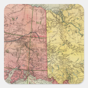 Alaska 6 quadratischer aufkleber