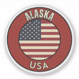 Alaska-Abenteuer - Geschenk der letzten Grenze Aufkleber