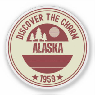 Alaska-Abenteuer - Geschenk der letzten Grenze Aufkleber