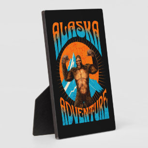 Alaska-Abenteuer Lustiger Sasquatch Fotoplatte
