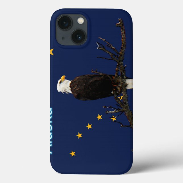 Alaska Adler und Fahne Case-Mate iPhone Hülle (Rückseite)