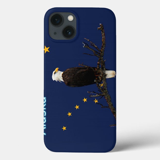 Alaska Adler und Fahne Case-Mate iPhone Hülle (Rückseite)