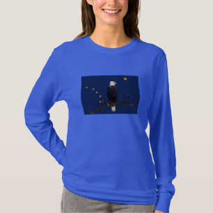 Alaska Adler und Fahne T-Shirt