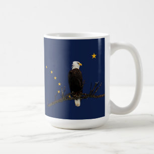Alaska Adler und Fahne Tasse
