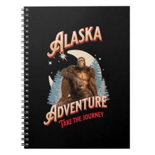 Alaska Adventure. Nehmen Sie den Journey Bigfoot Notizblock