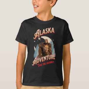 Alaska Adventure. Nehmen Sie den Journey Bigfoot T-Shirt