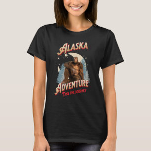 Alaska Adventure. Nehmen Sie den Journey Bigfoot T-Shirt