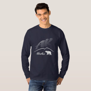 Alaska (AK)kodiak-Braunbär - weißes Logo T-Shirt