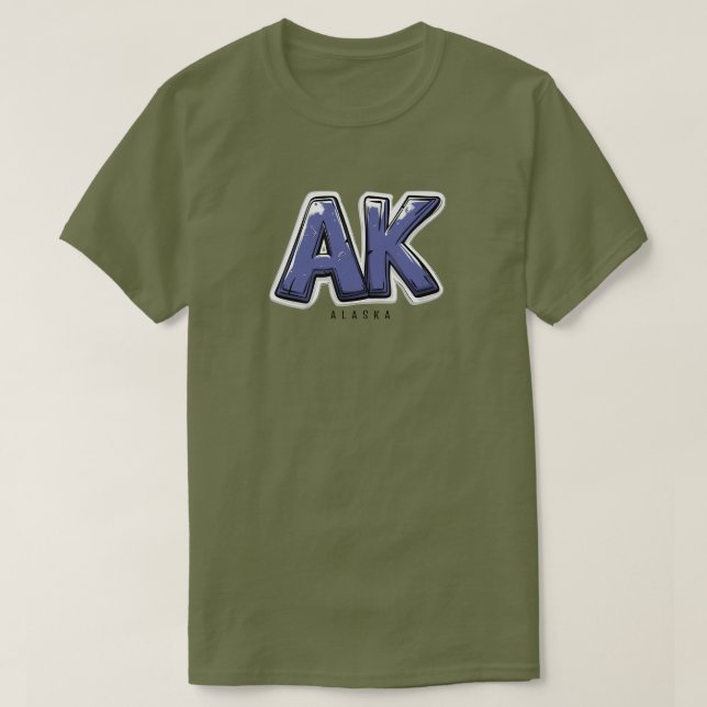 Alaska AK T-Shirt (Design vorne)