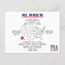 Alaska American Staat auf der Karte und nützliche 