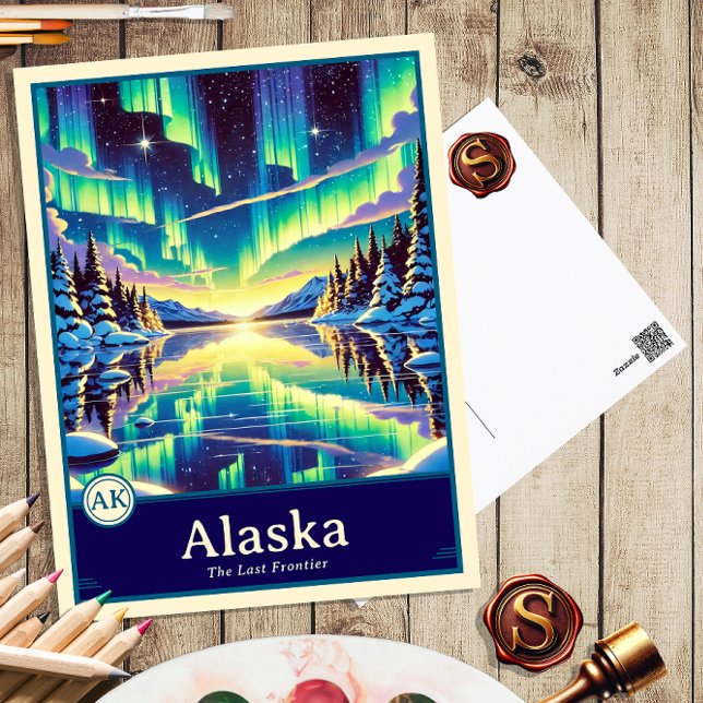 Alaska | Anime Style Cel Schattenkarte Postkarte (Von Creator hochgeladen)