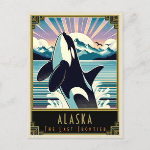 Alaska Art Deco Postkarte
