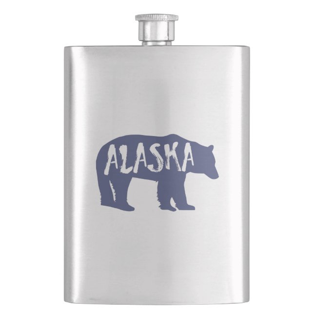 Alaska-Bär Flachmann (Vorderseite)
