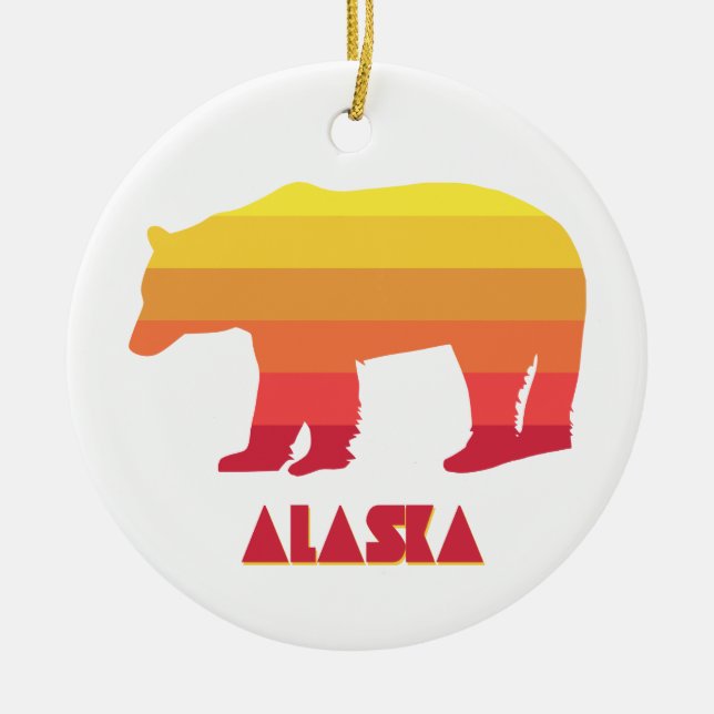 Alaska Bear Keramik Ornament (Vorne)