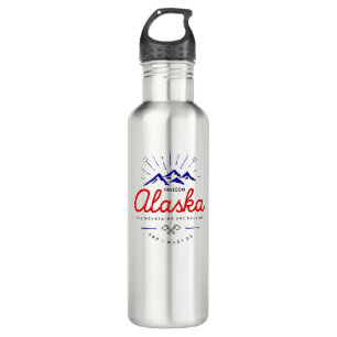 Alaska-Berge fordern, dass ich hellfarbig werde Edelstahlflasche