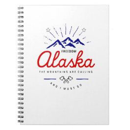 Alaska-Berge fordern, dass ich hellfarbig werde Notizblock