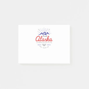 Alaska-Berge rufen an, ich muss leicht gehen Post-it Klebezettel