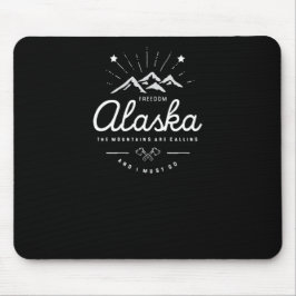 Alaska-Berge rufen mich an, ich muss Mono Dark Mousepad