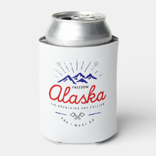 Alaska-Berge sind nennend ich müssen gehen Dosenkühler