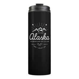 Alaska-Berge sind nennend ich müssen Monogehen Thermosbecher