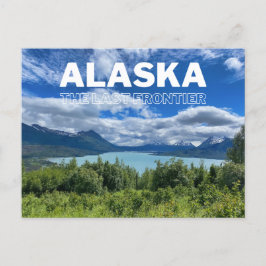 Alaska Bergsee Fotografie Postkarte