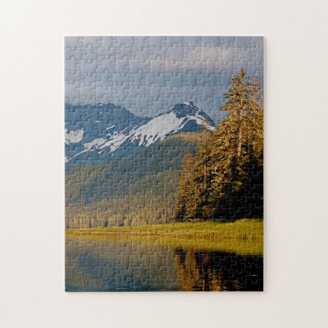 ALASKA BERGSEE JIGSAW PUZZLE (Vertikal)