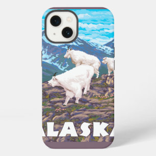 Alaska-Bergziegen Vintage-Reiseposter iPhone 13 Hülle