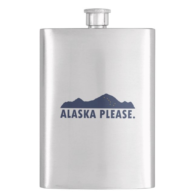 Alaska Bitte Flachmann (Vorderseite)