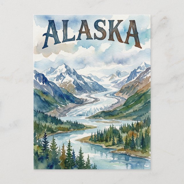 Alaska-Blick Postkarte (Vorderseite)