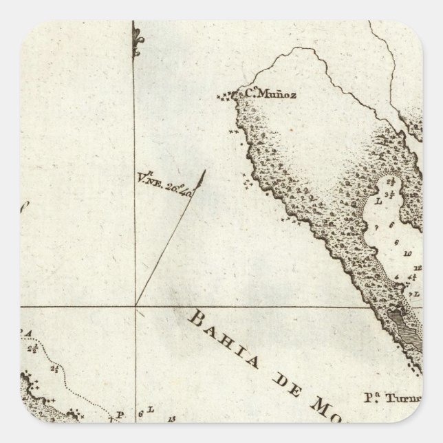 Alaska Book Map Quadratischer Aufkleber (Vorderseite)