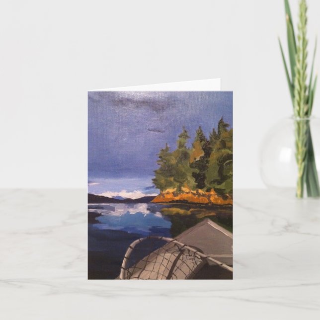 Alaska-Boots-Karten "schlechtes Tagesfischen " Karte (Vorderseite)