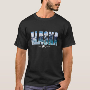 Alaska Bundesstaat USA Feiertag Alaska AK Stadt Vi T-Shirt