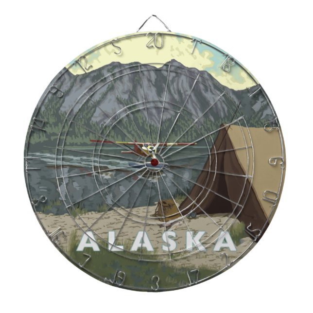 Alaska Bush Flugzeug Souvenirs Dartscheibe